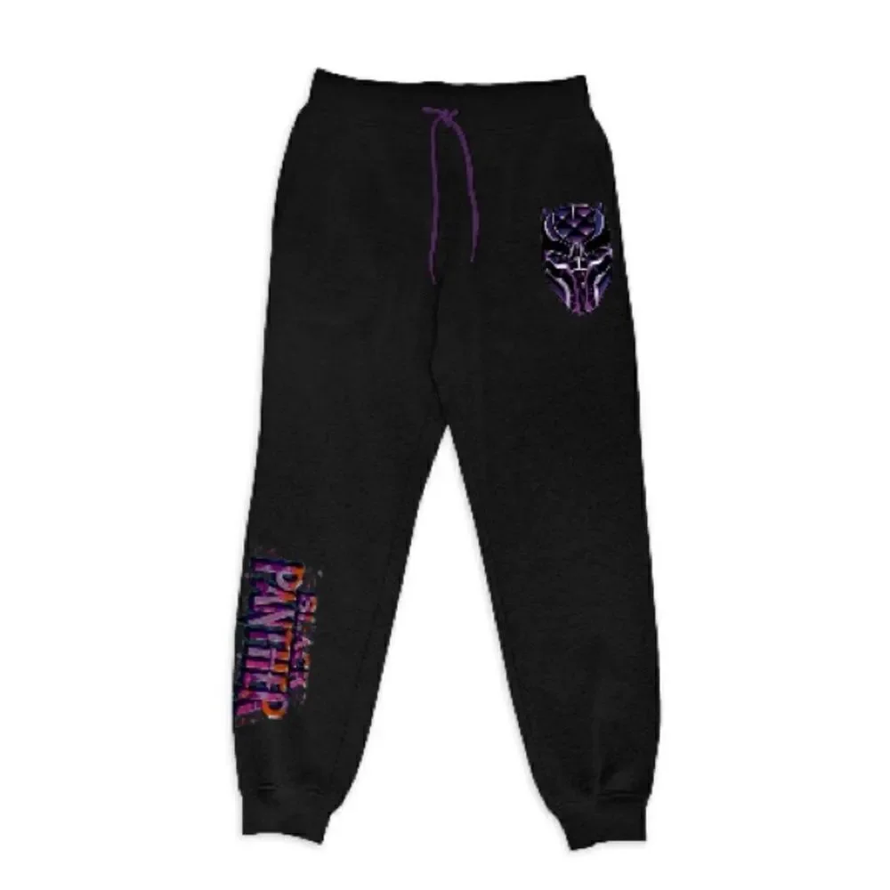 Mens Marvel Graphic Black Panther Wakanda Forever Lounge Jogger Pants Size M